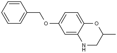 6-benzyloxy-2-methyl-3,4-dihydro-2H-1,4-benzoxazine Structure