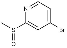 Pyridine, 4-bromo-2-(methylsulfinyl)- Structure