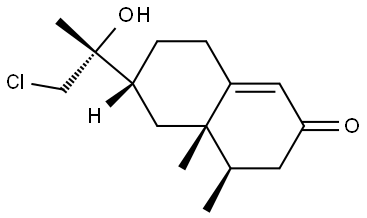 2(3H)-Naphthalenone, 6-[(1R)-2-chloro-1-hydroxy-1-methylethyl]-4,4a,5,6,7,8-hexahydro-4,4a-dimethyl-, (4R,4aS,6R)- Structure