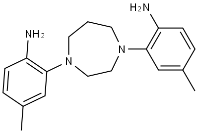 2,2′-(Tetrahydro-1H-1,4-diazepine-1,4(5H)-diyl)bis[4-methylbenzenamine] Structure