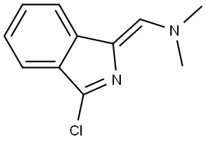 (1Z)-1-(3-Chloro-1H-isoindol-1-ylidene)-N,N-dimethylmethanamine Structure