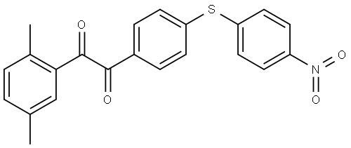 1-(2,5-Dimethylphenyl)-2-[4-[(4-nitrophenyl)thio]phenyl]-1,2-ethanedione Structure