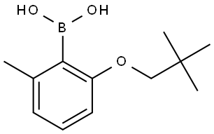 B-[2-(2,2-Dimethylpropoxy)-6-methylphenyl]boronic acid Structure