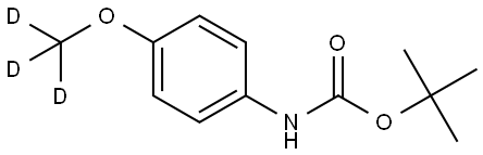 tert-butyl (4-(methoxy-d3)phenyl)carbamate 구조식 이미지