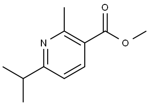 methyl 2-methyl-6-(isopropyl)nicotinate Structure