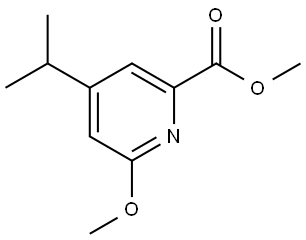 methyl 4-isopropyl-6-methoxypicolinate Structure