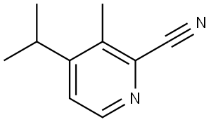 4-isopropyl-3-methylpicolinonitrile Structure