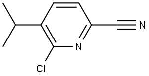 6-chloro-5-isopropylpicolinonitrile Structure