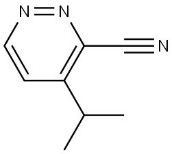 4-isopropylpyridazine-3-carbonitrile Structure