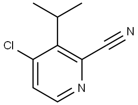 4-chloro-3-isopropylpicolinonitrile Structure