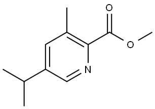 methyl 3-methyl-5-(isopropyl)picolinate Structure