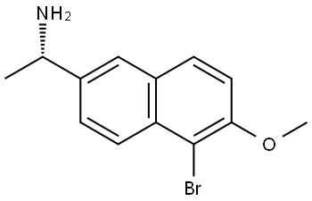 (1S)-1-(5-bromo-6-methoxynaphthalen-2-yl)ethan-1-amine Structure