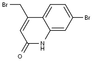 2(1H)-Quinolinone, 7-bromo-4-(bromomethyl)- Structure