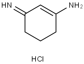 1-Cyclohexen-1-amine, 3-imino-, hydrochloride (1:1) Structure