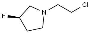 (R)-1-(2-Chloroethyl)-3-fluoropyrrolidine Structure