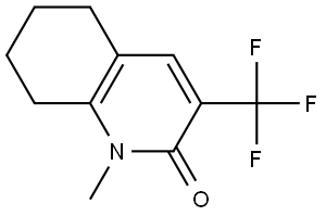 1-methyl-3-(trifluoromethyl)-5,6,7,8-tetrahydroquinolin-2(1H)-one 구조식 이미지