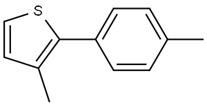 3-methyl-2-(p-tolyl)thiophene Structure