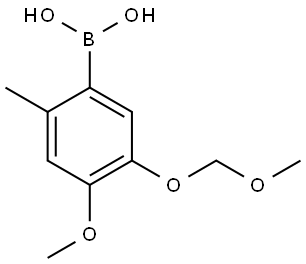 (4-methoxy-5-(methoxymethoxy)-2-methylphenyl)boronic acid Structure