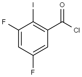 3,5-difluoro-2-iodobenzoyl chloride Structure