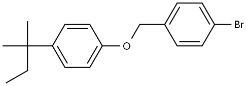 1-bromo-4-((4-(tert-pentyl)phenoxy)methyl)benzene Structure