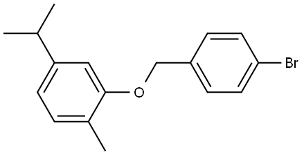 2-((4-bromobenzyl)oxy)-4-isopropyl-1-methylbenzene Structure