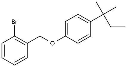 1-bromo-2-((4-(tert-pentyl)phenoxy)methyl)benzene Structure