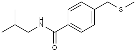 N-(2-Methylpropyl)-4-[(methylthio)methyl]benzamide Structure