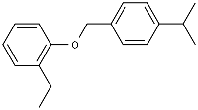 1-Ethyl-2-[[4-(1-methylethyl)phenyl]methoxy]benzene Structure