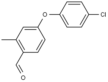 4-(4-Chlorophenoxy)-2-methylbenzaldehyde Structure