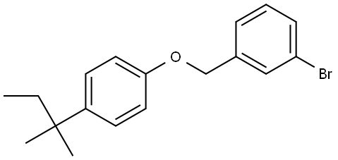 1-bromo-3-((4-(tert-pentyl)phenoxy)methyl)benzene Structure