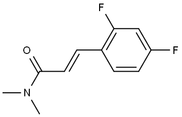 (E)-3-(2,4-difluorophenyl)-N,N-dimethylacrylamide Structure