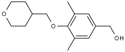 3,5-Dimethyl-4-[(tetrahydro-2H-pyran-4-yl)methoxy]benzenemethanol Structure