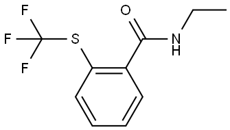 N-Ethyl-2-[(trifluoromethyl)thio]benzamide Structure