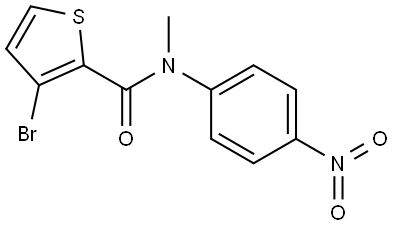 3-bromo-N-methyl-N-(4-nitrophenyl)thiophene-2-carboxamide Structure