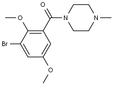 (3-bromo-2,5-dimethoxyphenyl)(4-methylpiperazin-1-yl)methanone Structure