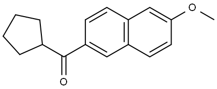 Cyclopentyl(6-methoxy-2-naphthalenyl)methanone Structure