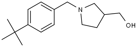 (1-(4-(tert-butyl)benzyl)pyrrolidin-3-yl)methanol Structure