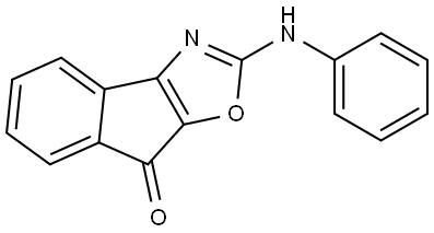 2-(Phenylamino)-8H-indeno[1,2-d]oxazol-8-one Structure