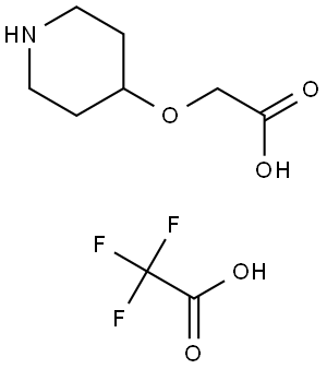 2-(4-Piperidinyloxy)acetic acid 2,2,2-trifluoroacetate Structure