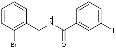 N-[(2-Bromophenyl)methyl]-3-iodobenzamide Structure