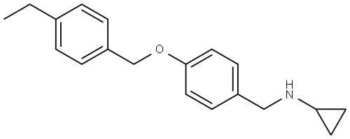 N-Cyclopropyl-4-[(4-ethylphenyl)methoxy]benzenemethanamine Structure