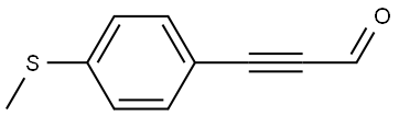 3-[4-(Methylthio)phenyl]-2-propynal Structure