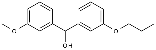 α-(3-Methoxyphenyl)-3-propoxybenzenemethanol Structure