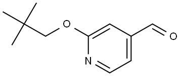 2-(2,2-Dimethylpropoxy)-4-pyridinecarboxaldehyde Structure