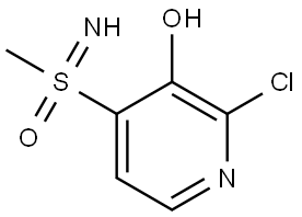 2-Chloro-4-(S-methylsulfonimidoyl)pyridin-3-ol Structure