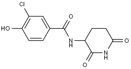 3-chloro-N-(2,6-dioxopiperidin-3-yl)-4-hydroxybenzamide Structure