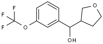 Tetrahydro-α-[3-(trifluoromethoxy)phenyl]-3-furanmethanol Structure