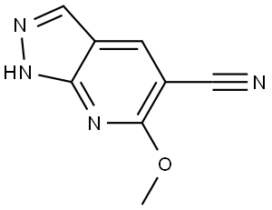 6-Methoxy-1H-pyrazolo[3,4-b]pyridine-5-carbonitrile Structure