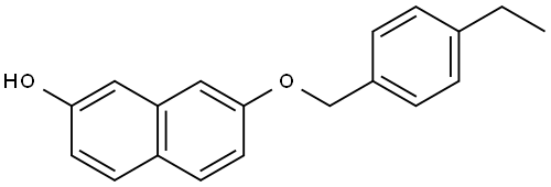 7-[(4-Ethylphenyl)methoxy]-2-naphthalenol Structure