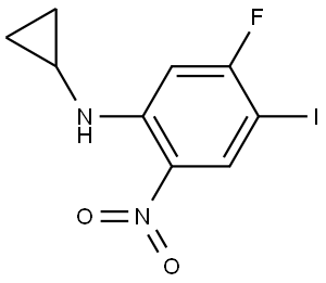 N-Cyclopropyl-5-fluoro-4-iodo-2-nitroaniline Structure